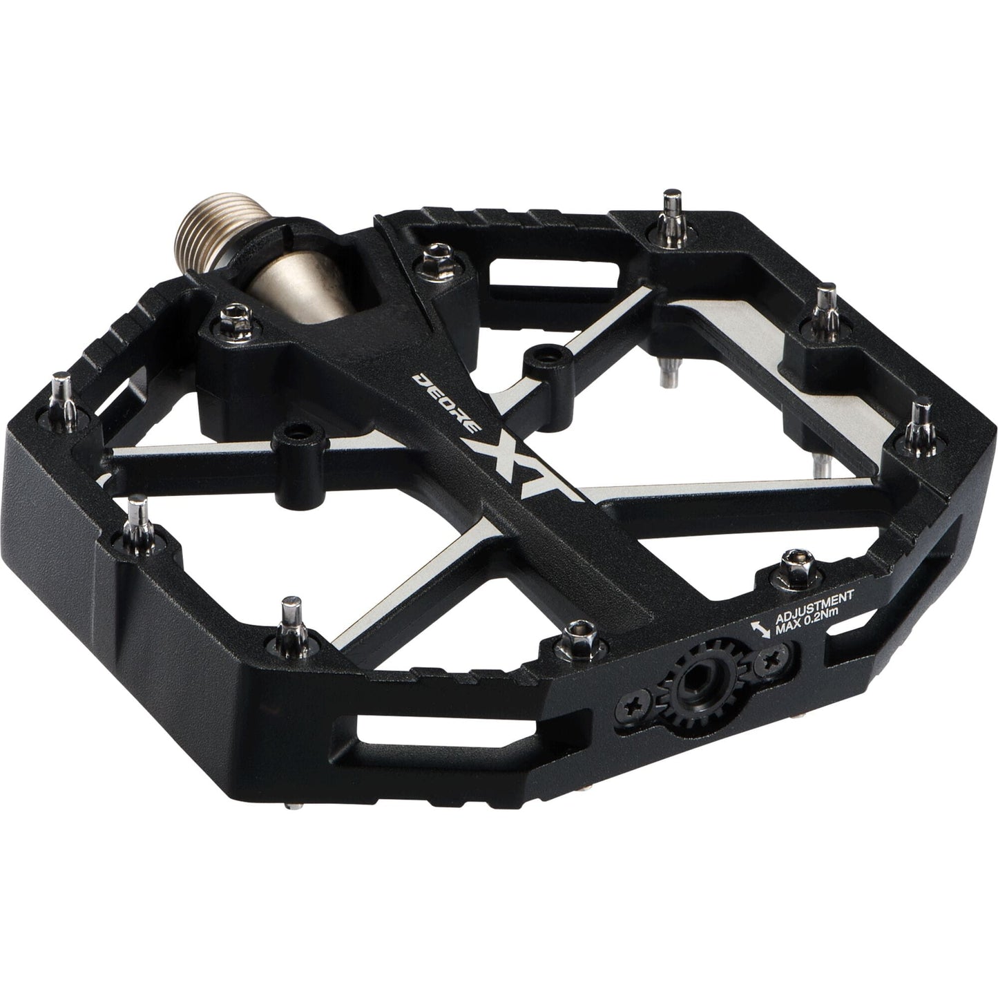Shimano Deore XT MTB flat pedals, black