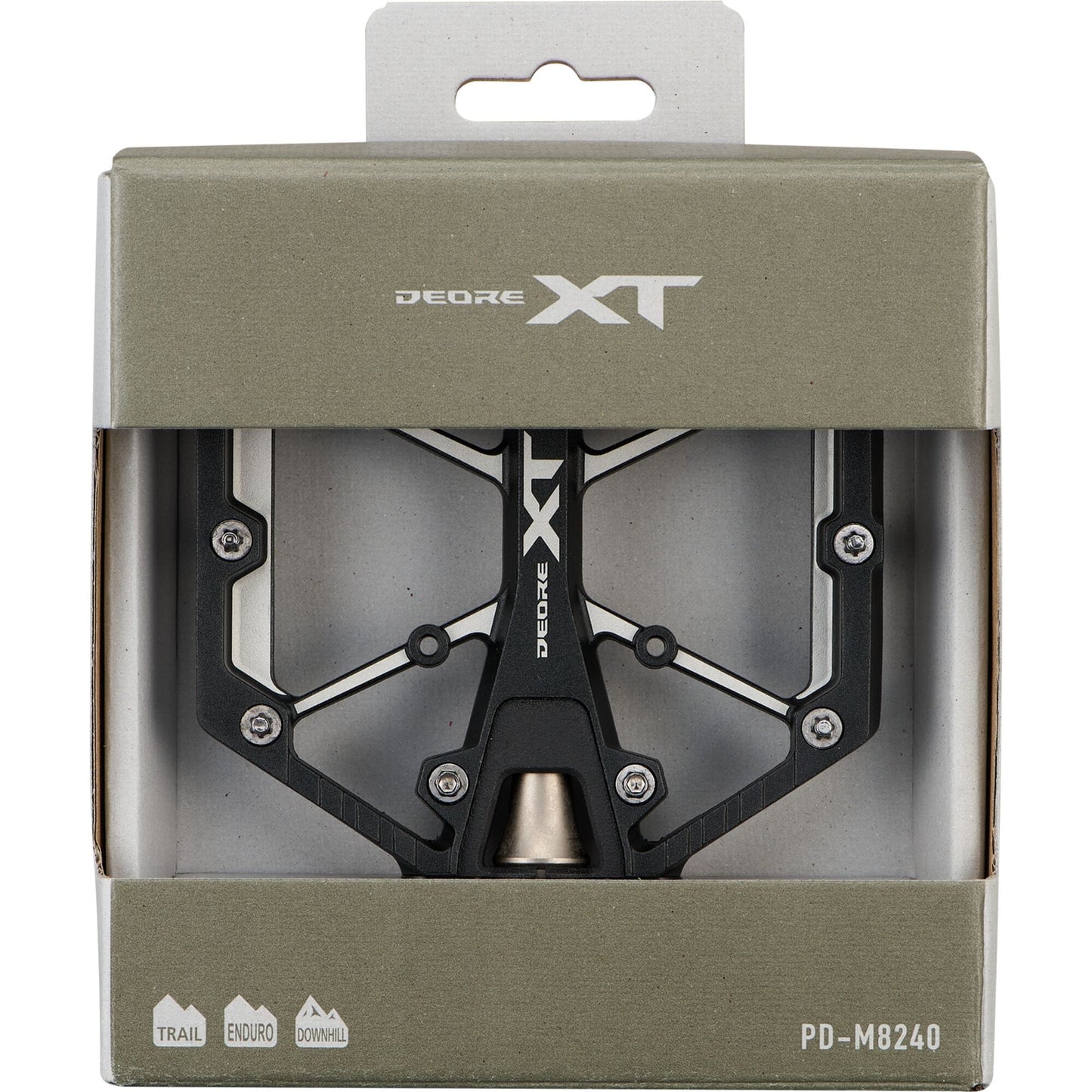 Shimano Deore XT MTB flat pedals, black
