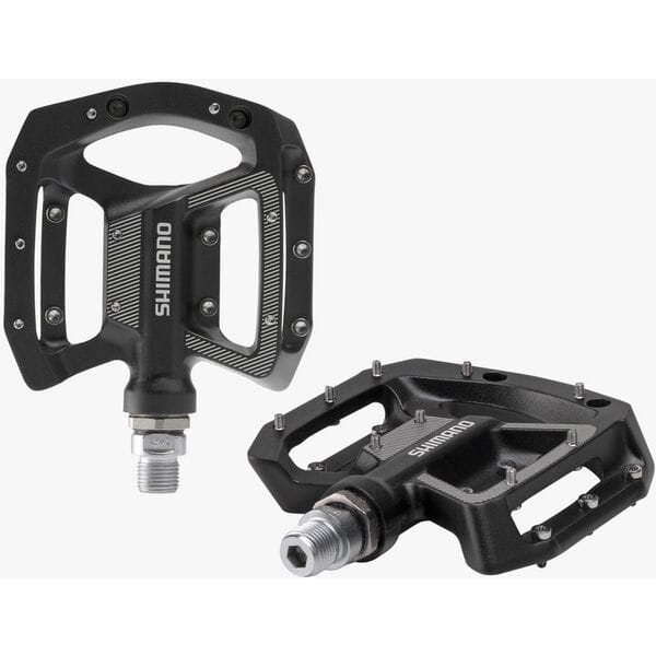 Shimano MTB flat pedals, black
