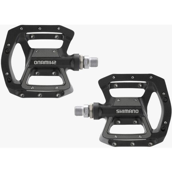 Shimano MTB flat pedals, black