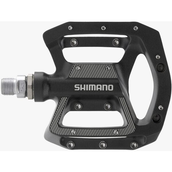 Shimano MTB flat pedals, black