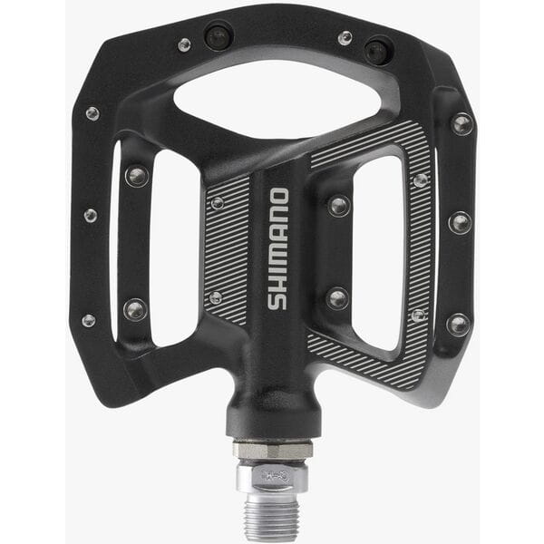 Shimano MTB flat pedals, black