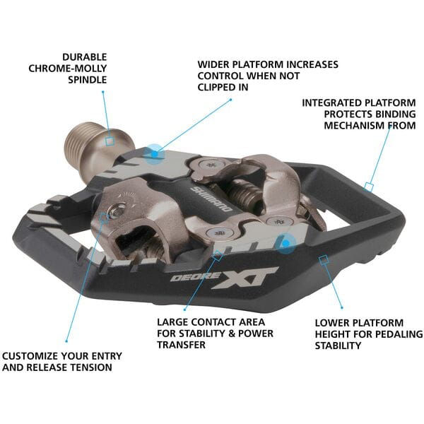 Shimano  Deore XT trail wide SPD pedal