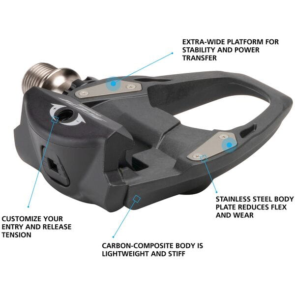Shimano 105 SPD-SL Road pedals, carbon, black