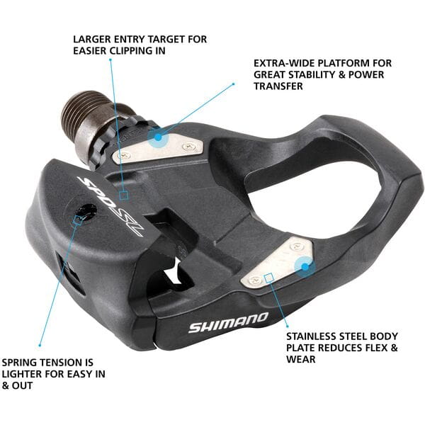 Shimano SPD-SL pedal, resin composite, black